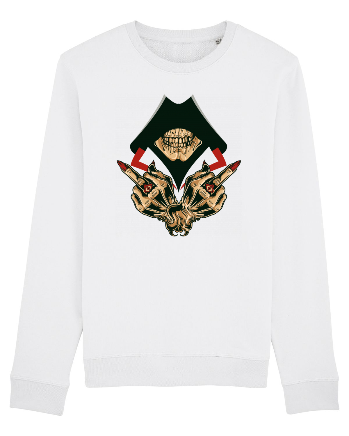 Bluză mânecă lungă Unisex Rise White