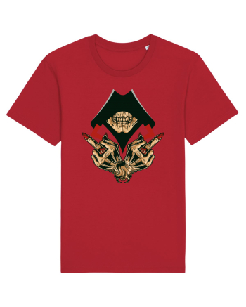 Illuminati Skull Red