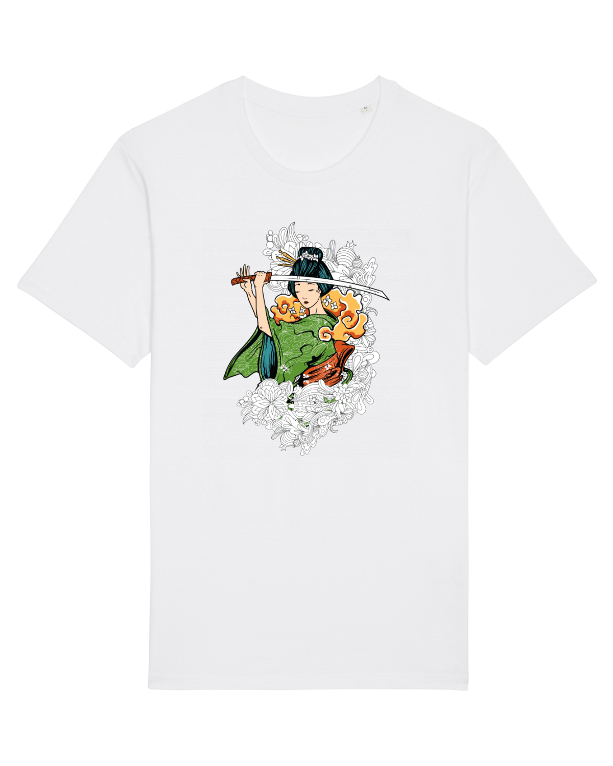 Tricou mânecă scurtă Unisex Rocker White