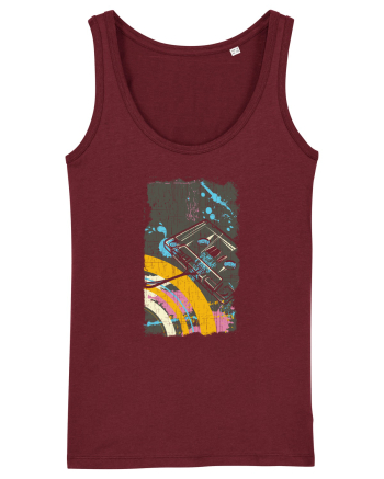 Retro Vintage Classic Cassette Burgundy