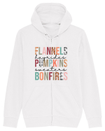 Flannels Pumpkins Bonfires Hanorac cu fermoar Unisex Connector