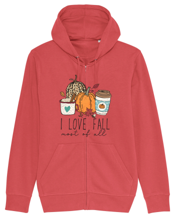 I Love Fall Carmine Red