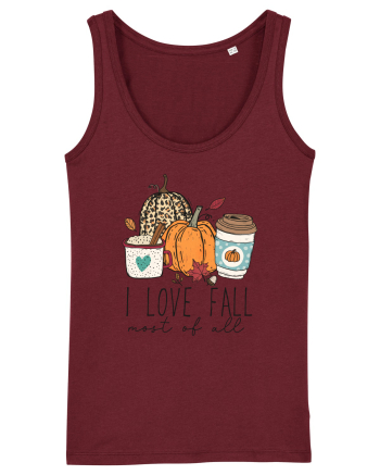 I Love Fall Burgundy