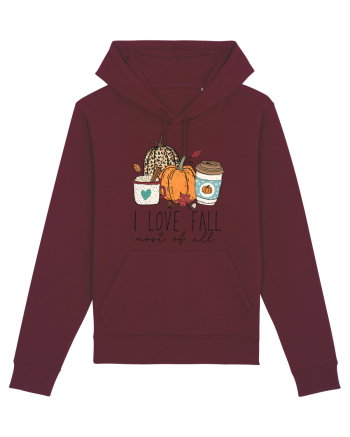 I Love Fall Burgundy