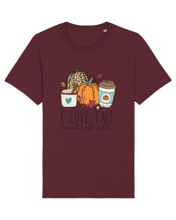 I Love Fall Burgundy