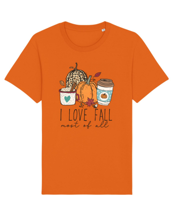 I Love Fall Bright Orange