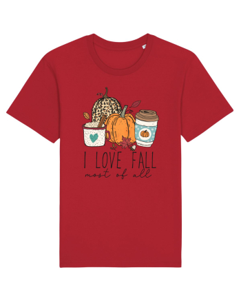 I Love Fall Red
