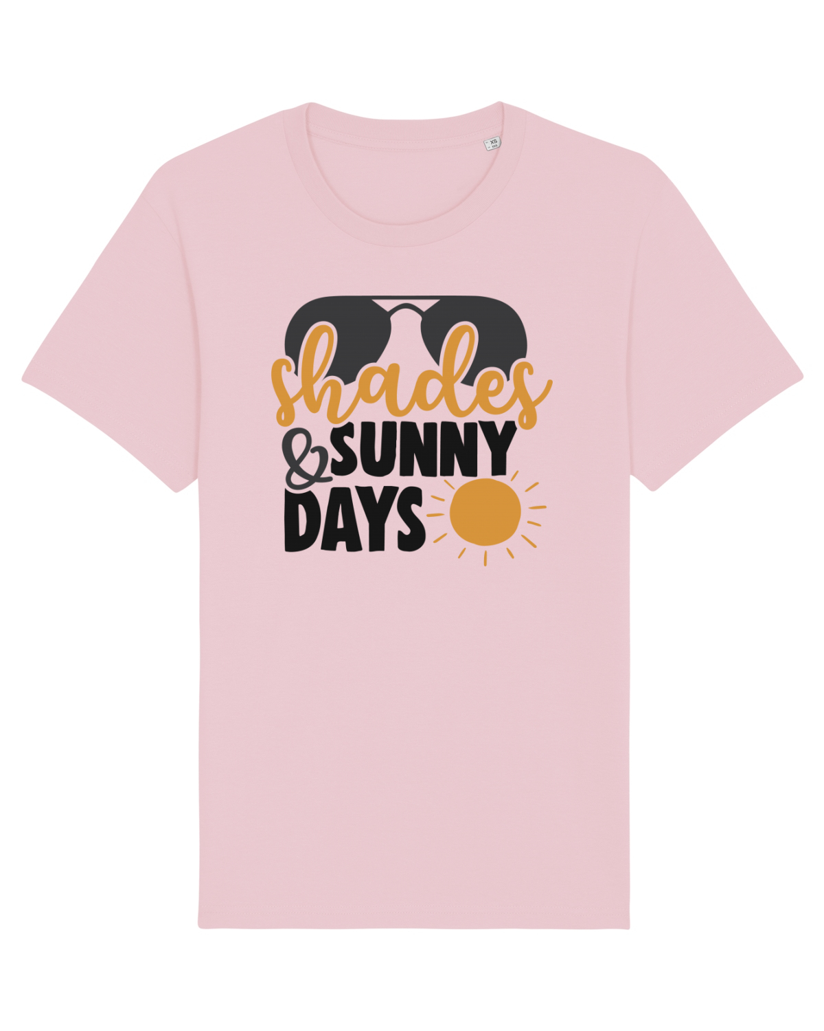 Tricou mânecă scurtă Unisex Rocker Cotton Pink