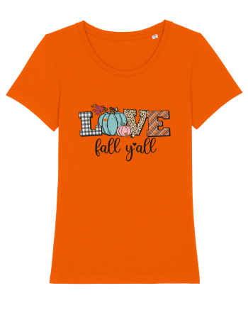 Love Fall Y'all Bright Orange