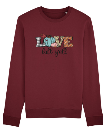 Love Fall Y'all Burgundy