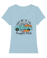 Take Me To The Pumpkin Patch Tricou mânecă scurtă guler larg fitted Damă Expresser