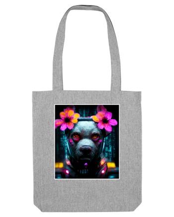 cyber punk dog Heather Grey