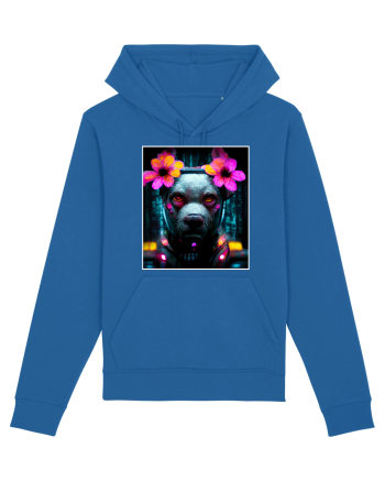 cyber punk dog Royal Blue