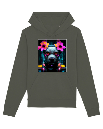 cyber punk dog Khaki