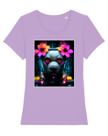 cyber punk dog Lavender Dawn