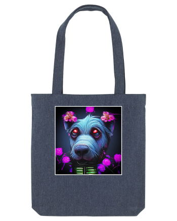 stylizeted dog Midnight Blue