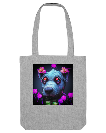 stylizeted dog Heather Grey