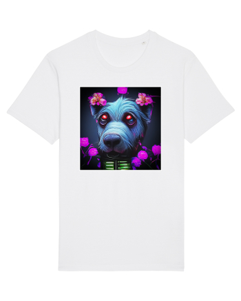 stylizeted dog White
