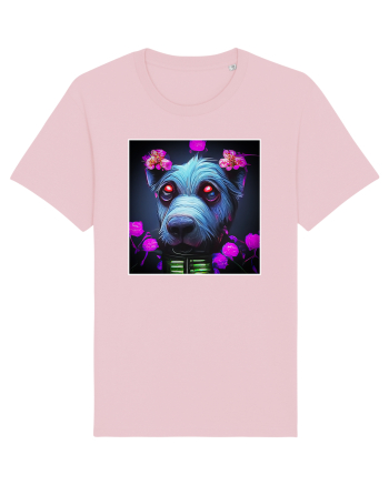 stylizeted dog Cotton Pink