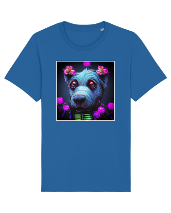 stylizeted dog Royal Blue