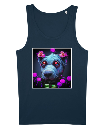 stylizeted dog Navy