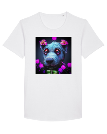 stylizeted dog White