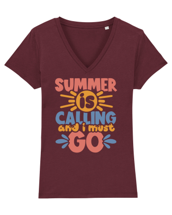 Summer is calling and i must go Burgundy