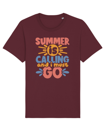 Summer is calling and i must go Burgundy