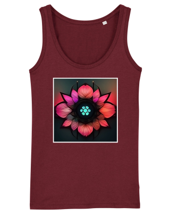 cyber flower Burgundy