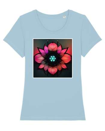 cyber flower Sky Blue