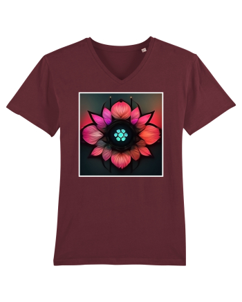 cyber flower Burgundy