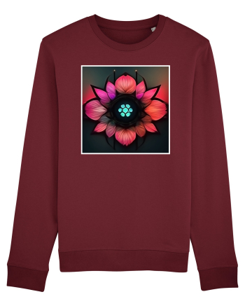 cyber flower Burgundy