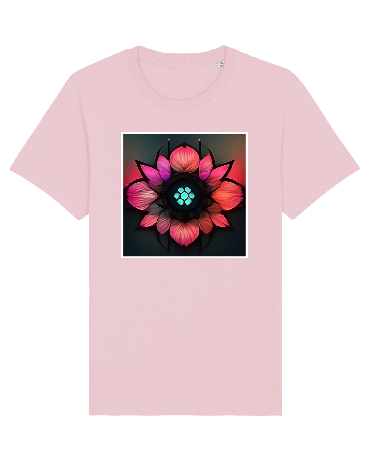 Tricou mânecă scurtă Unisex Rocker Cotton Pink