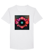 cyber flower Tricou mânecă scurtă guler larg Bărbat Skater