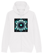geometric flower Hanorac cu fermoar Unisex Connector