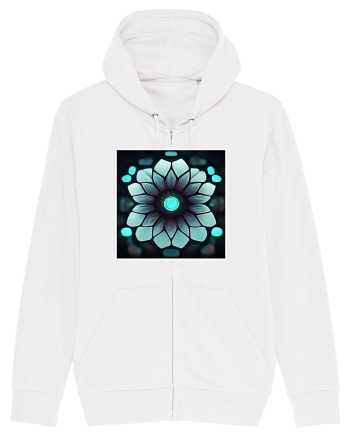 geometric flower White