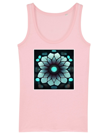 geometric flower Cotton Pink