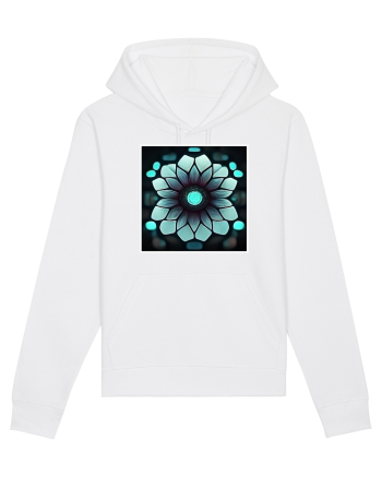 geometric flower White