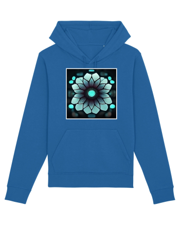 geometric flower Royal Blue