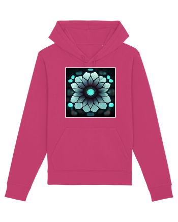 geometric flower Raspberry