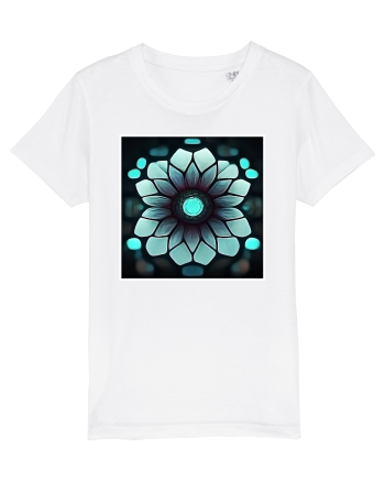 geometric flower White
