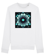 geometric flower Bluză mânecă lungă Unisex Rise