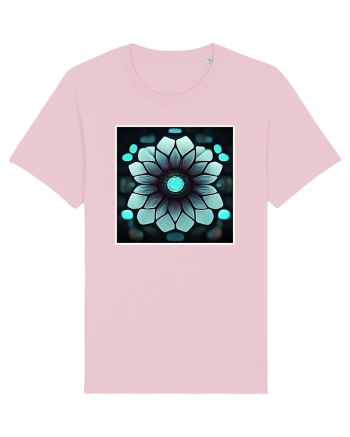 geometric flower Cotton Pink