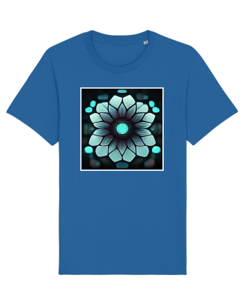 geometric flower Royal Blue