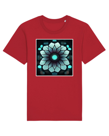geometric flower Red