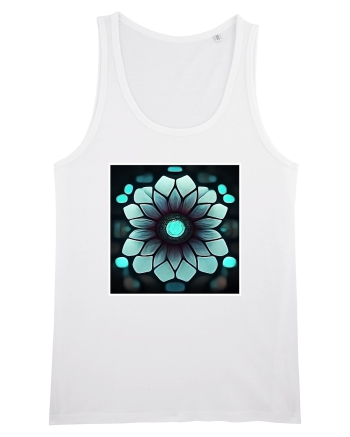 geometric flower White