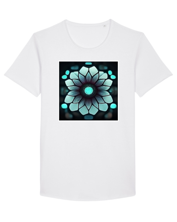 geometric flower White