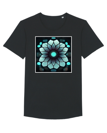 geometric flower Black