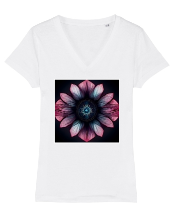pink flower White