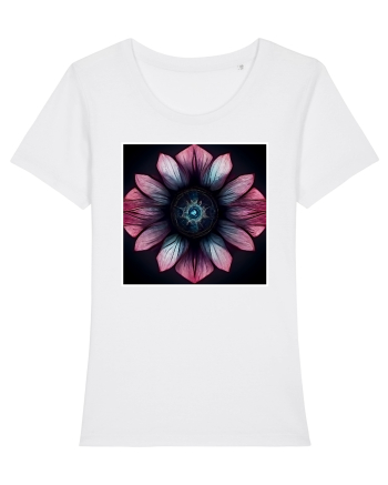 pink flower White